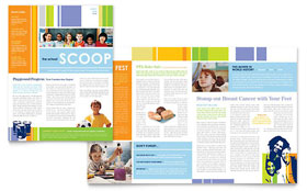 Learning Center & Elementary School - Newsletter Template