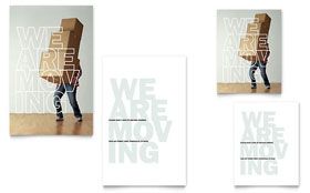 We're Moving - Note Card Template