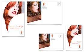 Hair Stylist & Salon - Postcard Template