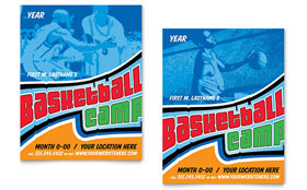 Basketball Sports Camp - Poster Template