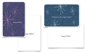 Snowflake Wishes - Greeting Card Template