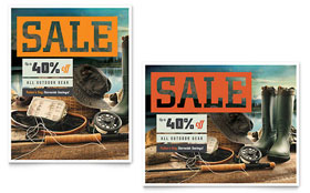 Fishing Gear - Poster Sample Template