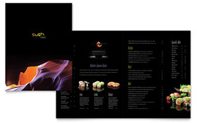 Sushi Restaurant - Brochure Sample Template