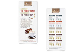 Coffee Shop - Rack Card Template