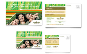 Lawn Care & Mowing - Postcard Sample Template