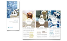 Carpet Cleaners - Tri Fold Brochure Template