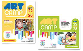 Kids Art Camp - Poster Sample Template
