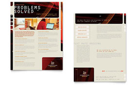 Computer Repair - Datasheet Sample Template