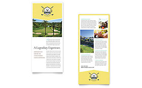 Golf Resort - Rack Card Template