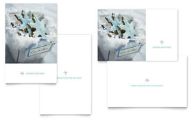 Snowflake Cookies - Greeting Card Template