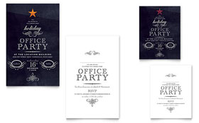 Office Holiday Party - Note Card Template