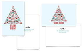 Holiday Art - Greeting Card Template