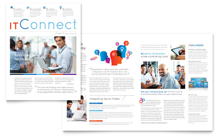 Free Newsletter Template - Download Newsletter Design