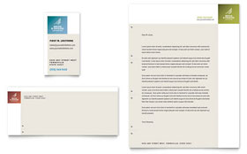 Construction Business Marketing - Business Card & Letterhead Template